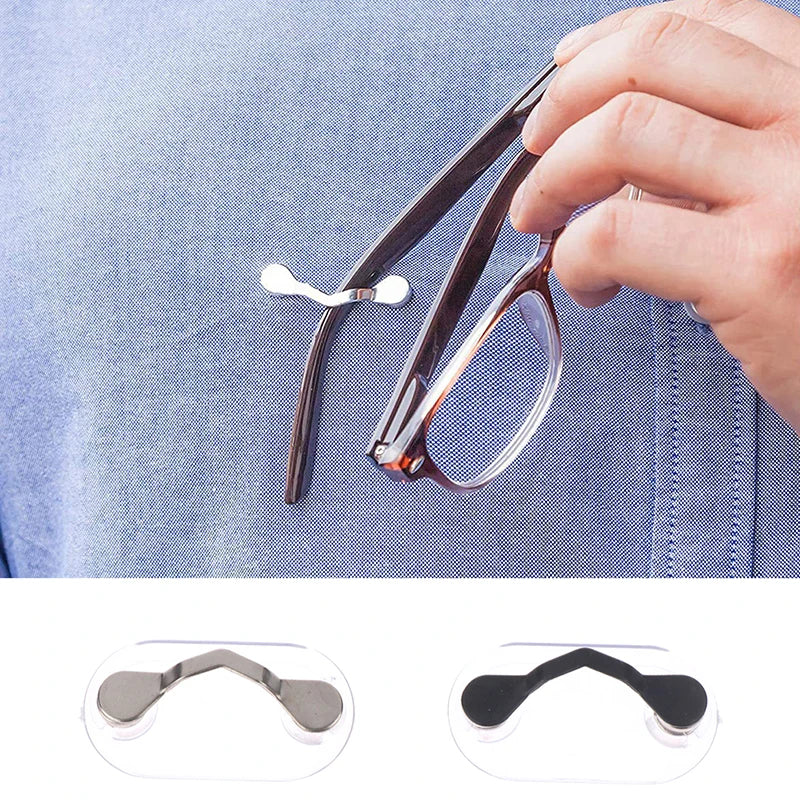 👓Magnetic Eyeglass Holder Clip | Multi-Function Clothes Clip for Glasses, Earphones & ID Badge✨