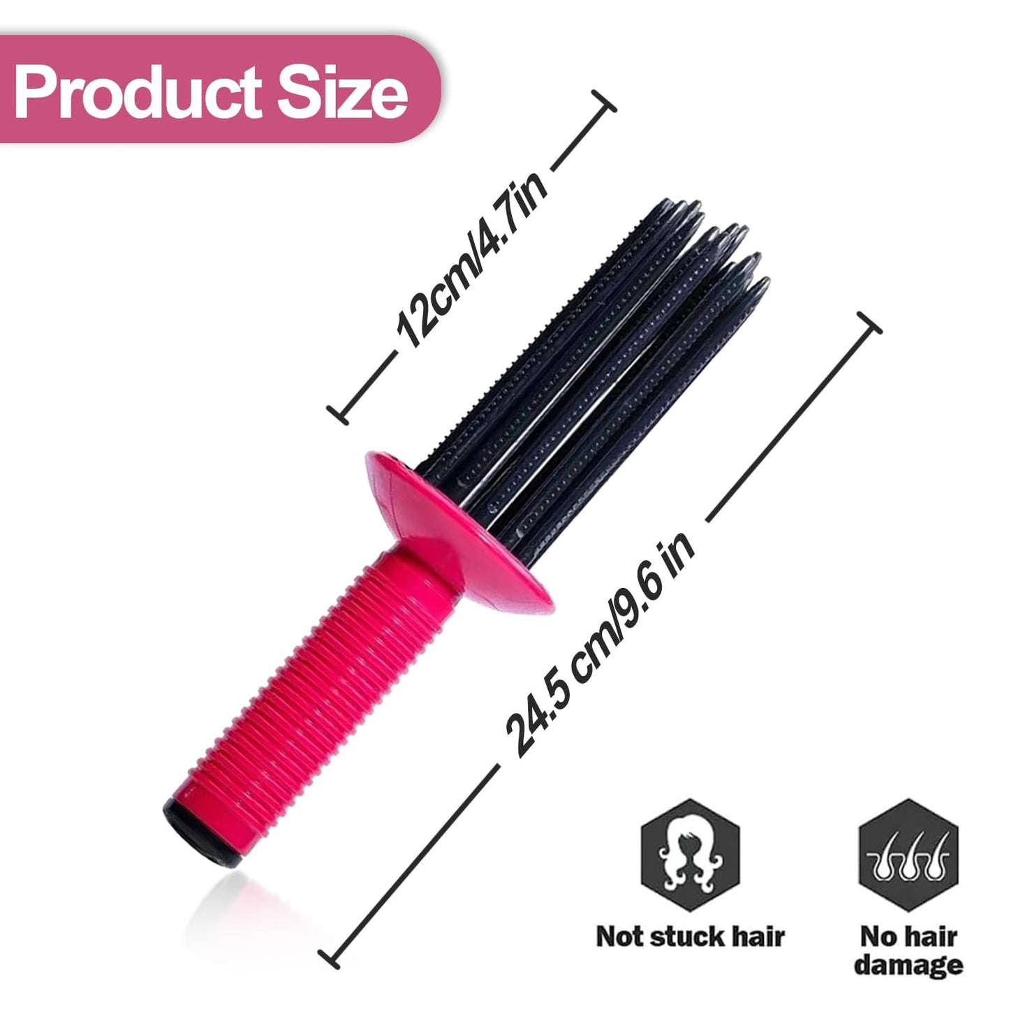 Heatless Hair Fluffy Curling Roll Comb