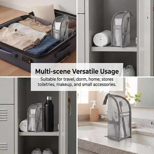 Self-Standing Toiletry & Cosmetic Storage Bag