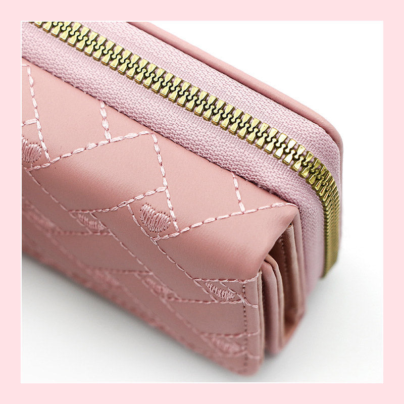 Women's Short Embroidered Wallet