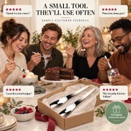✨ Buy 1 Get 1 Free! – Elegant Long Handle Stainless Steel Dessert Spoons 🥄