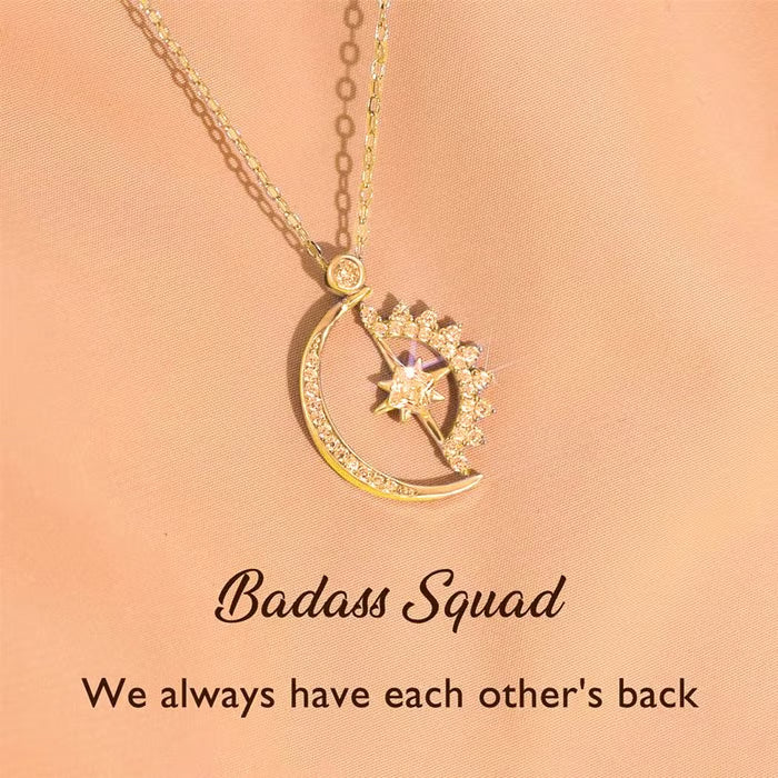 💓 To My Badass Squad Necklace - ''We always have each other's back''👩‍❤️‍👩