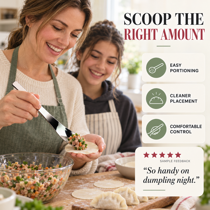 ✨ Buy 1 Get 1 Free! – Elegant Long Handle Stainless Steel Dessert Spoons 🥄