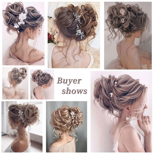 🔥Short Messy Curly Dish Hair Bun Extension