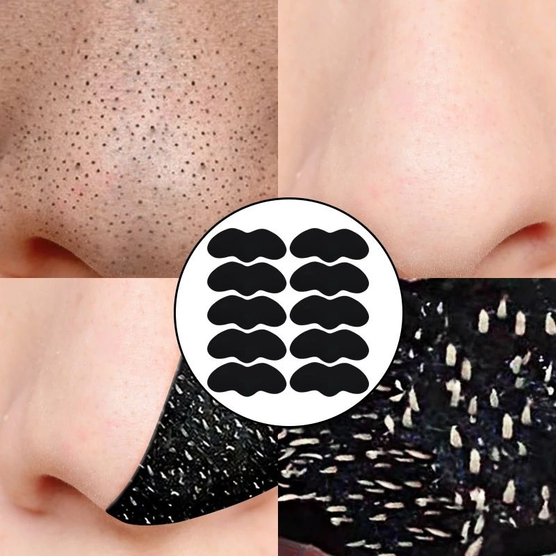 🖤Charcoal Nose Strips 6PCS | Deep Cleansing Blackhead Remover Pore Strips✨