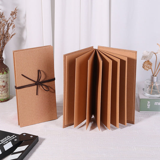 Accordion Scrapbook Album | DIY Foldable Photo Memory Book Gift Set for Couples, Travel & Family✨