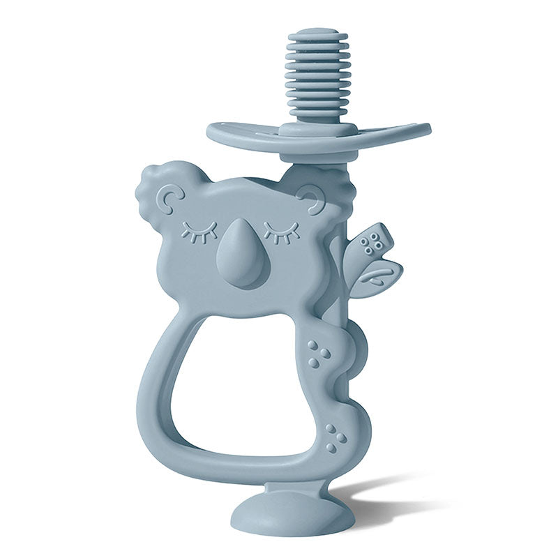 2-in-1 Koala Baby Teether & Training Toothbrush 🍼 | BPA-Free Silicone Teething Toy for Infants