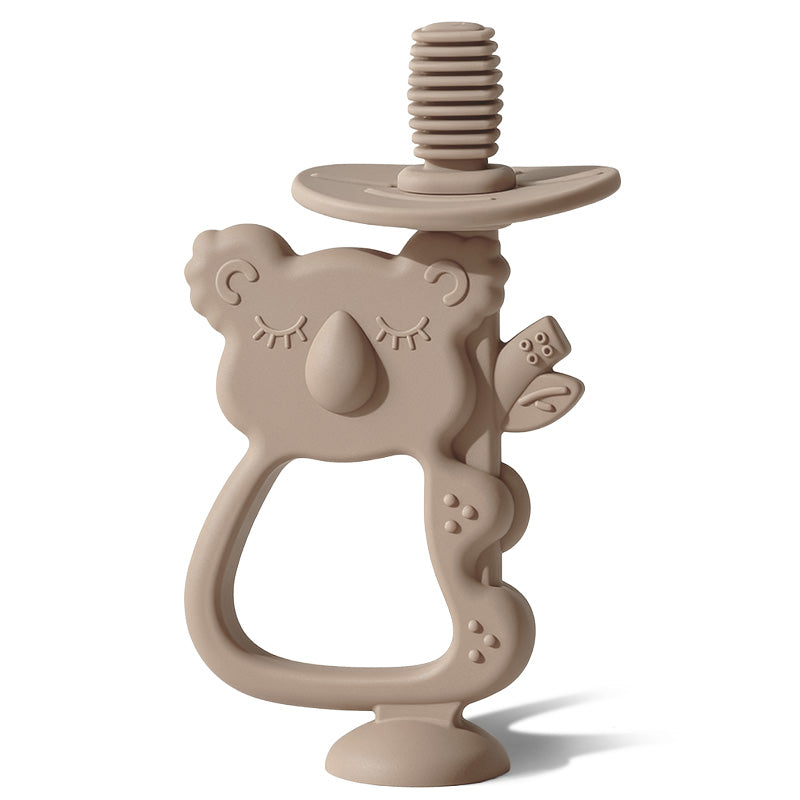 2-in-1 Koala Baby Teether & Training Toothbrush 🍼 | BPA-Free Silicone Teething Toy for Infants