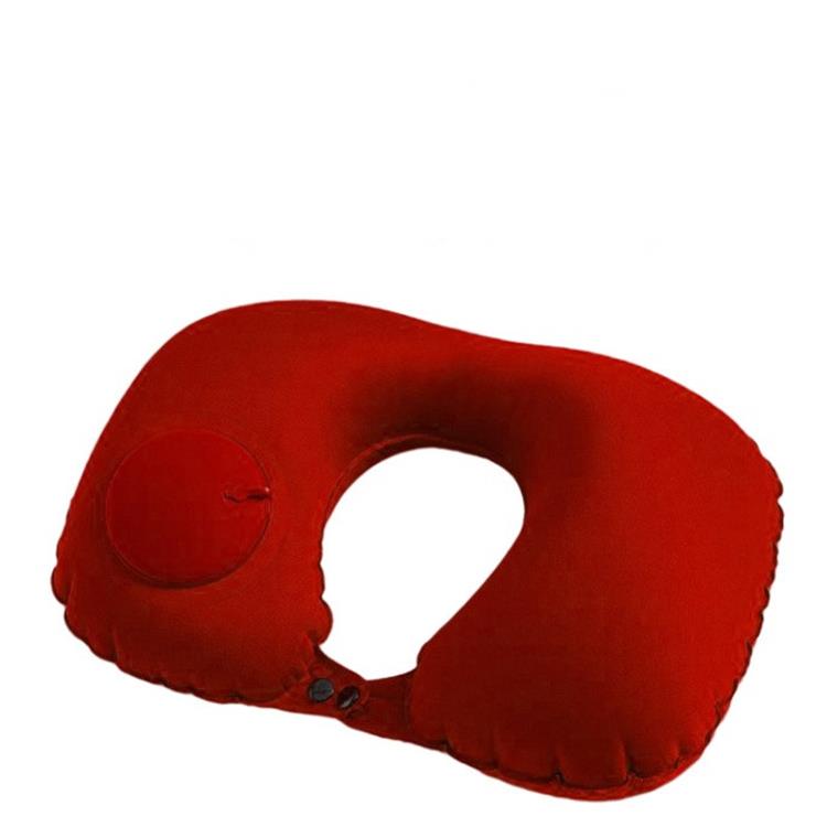 🚄Inflatable U-shaped Travel Pillow (Press Type) - Pump Included (30s Inflation) + Compact and Portable: Comfortable During Train/Car Travel!