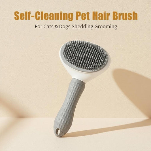 Pet Anti-Slip Grooming Brush & Hair Removal Comb | Cats & Small Pets