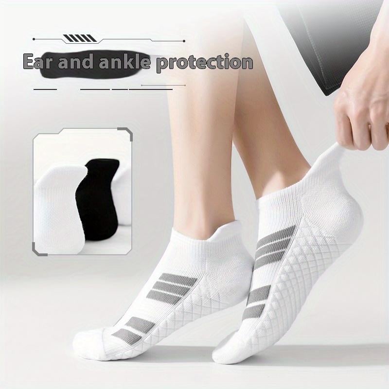 (5 pairs) Unisex low-cut athletic socks with a massage effect and an "invisible" design