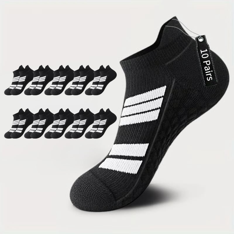 (5 pairs) Unisex low-cut athletic socks with a massage effect and an "invisible" design