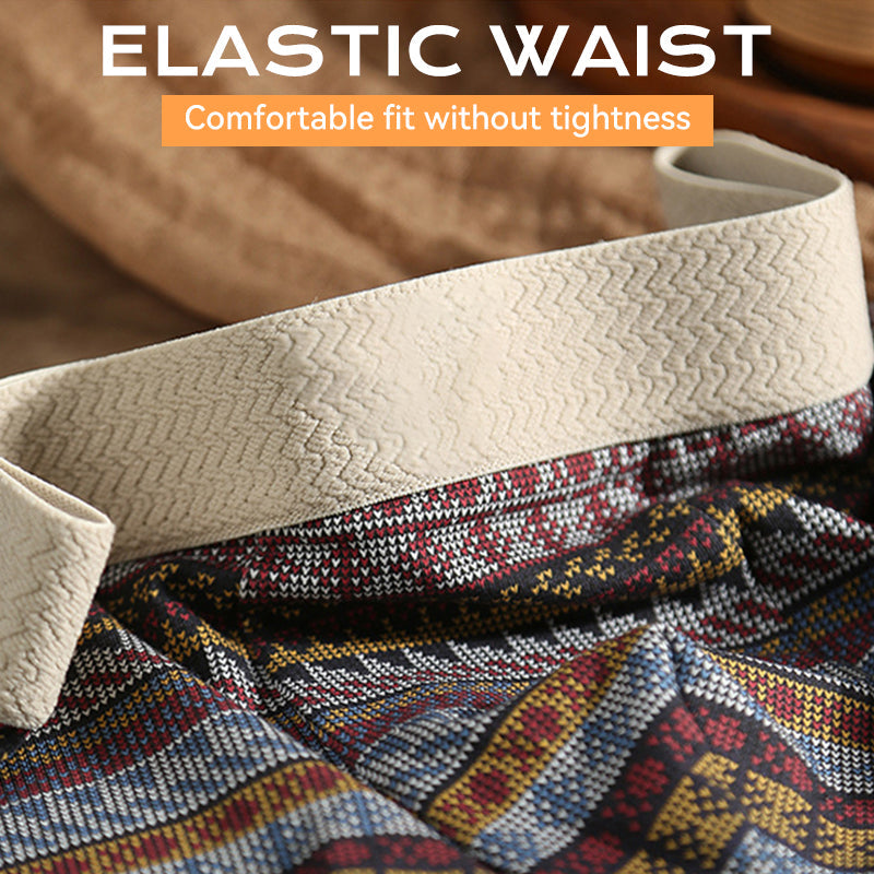 Men's Breathable Geometric Pattern Boxer Briefs（Buy 1 Get 1 Free）