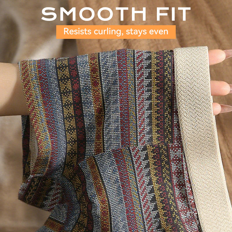 Men's Breathable Geometric Pattern Boxer Briefs（Buy 1 Get 1 Free）