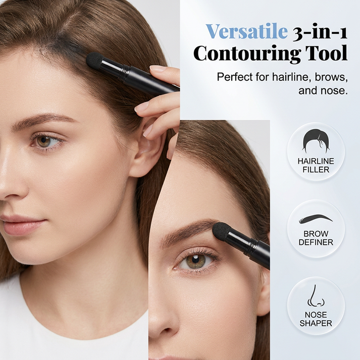 🧡Multifunctional waterproof instant hairline concealer and contouring stick