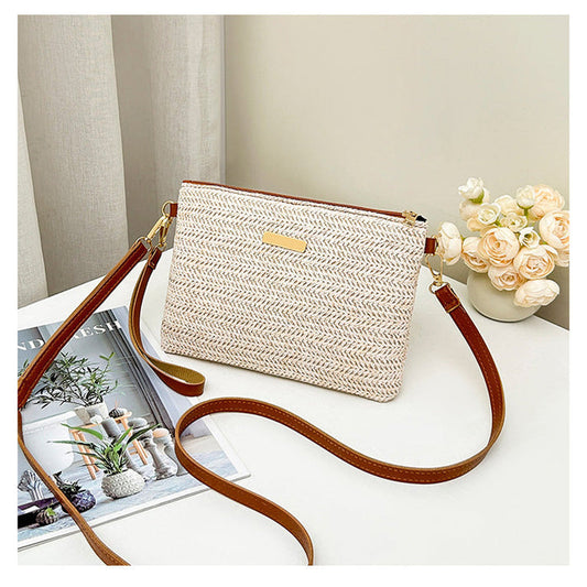 👜 50% OFF NOW! ⏰ Women's Woven Straw Shoulder Clutch Bag – Natural, lightweight & spacious – Perfect for beach, summer outings or brunch – boho chic with detachable strap 🌾