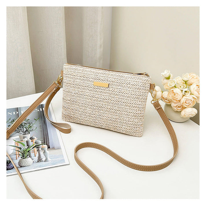 👜 50% OFF NOW! ⏰ Women's Woven Straw Shoulder Clutch Bag – Natural, lightweight & spacious – Perfect for beach, summer outings or brunch – boho chic with detachable strap 🌾